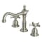 Kingston Brass KS1978NX Widespread Bathroom Faucet with Brass Pop-Up, Brushed Nickel KS1978NX - alternate 1